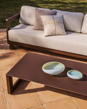 Load image into Gallery viewer, Nerano set with 3-seater sofa and coffee table in brown aluminium - image 5