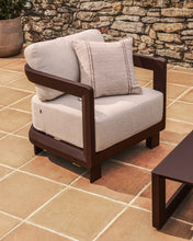 Load image into Gallery viewer, Nerano brown aluminium outdoor armchair - image 5