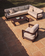 Load image into Gallery viewer, Nerano brown aluminium outdoor armchair - image 8