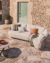 Load image into Gallery viewer, Osani 3-seater sofa in ecru aluminium and taupe rope 274 cm - image 5