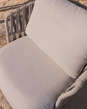 Load image into Gallery viewer, Osani armchair in ecru aluminium and taupe rope cord - image 6