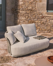 Load image into Gallery viewer, Osani 2-seater sofa in ecru aluminium and taupe rope 170 cm - image 5