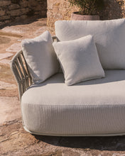 Load image into Gallery viewer, Osani 2-seater sofa in ecru aluminium and taupe rope 170 cm - image 7