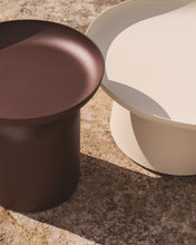 Load image into Gallery viewer, Arcola side table in brown aluminium Ø45cm - image 4