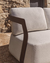 Load image into Gallery viewer, Tamaris brown aluminium 3-seater sofa 217cm - image 5