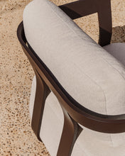 Load image into Gallery viewer, Tamaris brown aluminium outdoor armchair - image 6