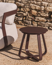 Load image into Gallery viewer, Tamaris brown aluminium outdoor side table Ø48cm - image 2