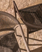 Load image into Gallery viewer, Livadia stackable outdoor chair in taupe aluminium - image 9