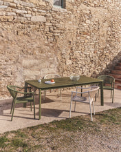 Load image into Gallery viewer, Brela green extendable aluminium table 205(287) x 100cm - image 5