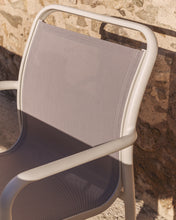 Load image into Gallery viewer, Luri stackable outdoor chair in ecru aluminium and beige texteline - image 6