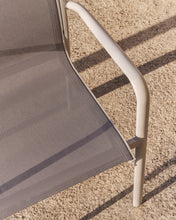 Load image into Gallery viewer, Luri stackable outdoor chair in ecru aluminium and beige texteline - image 7