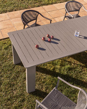 Load image into Gallery viewer, Livorno extendable table in taupe aluminium 233(350) x 100 cm - image 5