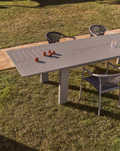 Load image into Gallery viewer, Livorno extendable table in taupe aluminium 233(350) x 100 cm - image 7