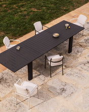 Load image into Gallery viewer, Livorno extendable table in graphite aluminium 233(350) x 100 cm - image 6