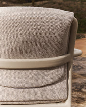 Load image into Gallery viewer, Linosa stackable outdoor chair in ecru aluminium with beige cushion - image 8