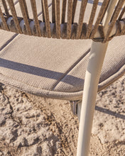 Load image into Gallery viewer, Alimia stackable outdoor chair in ecru aluminium with beige synthetic rope - image 9