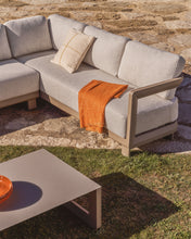 Load image into Gallery viewer, Nerano 3-seater sofa in taupe aluminium 208 cm - image 4