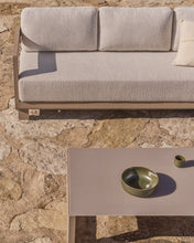 Load image into Gallery viewer, Nerano set with 3-seater sofa and coffee table in taupe aluminium - image 4