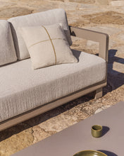 Load image into Gallery viewer, Nerano set with 3-seater sofa and coffee table in taupe aluminium - image 5