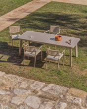 Load image into Gallery viewer, Izola extendable outdoor table in aluminium with taupe finish 220 (280) x 100 cm - image 6