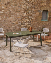 Load image into Gallery viewer, Izola extendable outdoor table in aluminium with green finish 220 (280) x 100cm - image 5