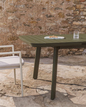Load image into Gallery viewer, Izola extendable outdoor table in aluminium with green finish 220 (280) x 100cm - image 8