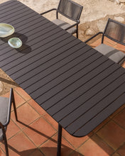Load image into Gallery viewer, Izola extendable outdoor table in aluminium with graphite finish 220 (280) x 100cm - image 7