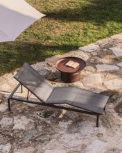 Load image into Gallery viewer, Stackable sun lounger Lesina in graphite aluminium and grey texteline - image 7