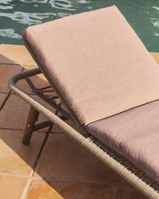Load image into Gallery viewer, Maoni beige 100% PET sun lounger cushion 50 x 175cm - image 5