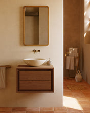 Load image into Gallery viewer, Kenta bathroom furniture in solid teak wood with a natural finish, 60 x 45 cm - image 10