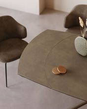 Load image into Gallery viewer, Yodalia extendable table, porcelain and steel legs with a brown finish, 130 (190) x 100 cm - image 10