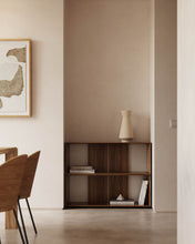 Load image into Gallery viewer, Litto set of 2 modular shelving units in walnut wood veneer, 101 x 76 cm - image 9
