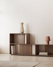 Load image into Gallery viewer, Litto set of 6 modular shelving units in walnut wood veneer, 168 x 114 cm - image 13
