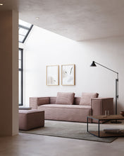 Load image into Gallery viewer, Blok 3-seater sofa in pink thick corduroy 240cm FSC Mix Credit - image 11