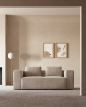 Load image into Gallery viewer, Blok 2-seater beige chenille sofa 210cm FSC Mix Credit - image 8