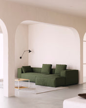Load image into Gallery viewer, Blok 4-seater right chaise longue sofa in green thick corduroy 330cm FSC Mix Credit - image 6