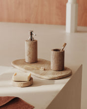 Load image into Gallery viewer, Macre beige travertine soap dish - image 3
