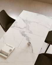Load image into Gallery viewer, Theone porcelain extendable table in white and black steel legs 160 (210) x 90 cm - image 6