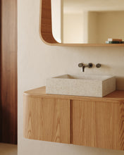 Load image into Gallery viewer, Salaya ash laminated plywood bathroom cupboard in a natural finish, 90 x 45 cm - image 8