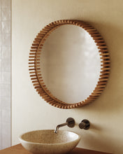 Load image into Gallery viewer, Polke Teak Wood Mirror Ø 60 cm - image 3