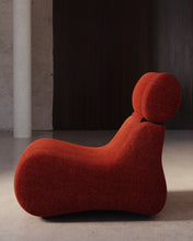 Load image into Gallery viewer, Club burgundy bouclé armchair - image 4
