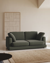 Load image into Gallery viewer, Gala 3-seater sofa in dark green chenille FSC Mix Credit 210 cm - image 3