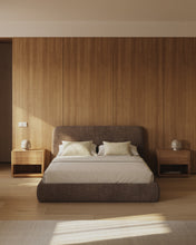 Load image into Gallery viewer, Martina bed with removable cover in brown bouclé fabric for 160 x 200cm mattress FSC Mix Credit - image 4