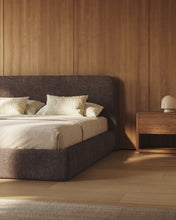 Load image into Gallery viewer, Martina bed with removable cover in brown bouclé fabric for 160 x 200cm mattress FSC Mix Credit - image 5