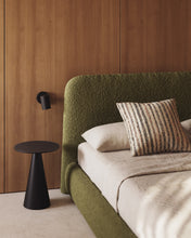 Load image into Gallery viewer, Martina bed with removable cover in dark green bouclé fabric for 160 x 200cm mattress FSC Mix Credit - image 5