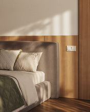 Load image into Gallery viewer, Blok brown bed with removable cover for 160 x 200cm mattress FSC Mix Credit - image 4