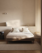Load image into Gallery viewer, Ofelia brown base with removable cover and solid beech wood legs for 160 x 200cm mattress - image 3