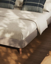 Load image into Gallery viewer, Ofelia brown base with removable cover and solid beech wood legs for 180 x 200cm mattress - image 3