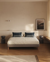 Load image into Gallery viewer, Ofelia brown base with removable cover and solid beech wood legs for 180 x 200cm mattress - image 4
