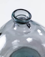Load image into Gallery viewer, Brenna vase in 100% recycled blue glass, 33 cm - image 3